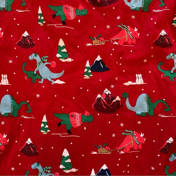 Pants Mens Christmas Matching Pajama Set With Dinosaurs